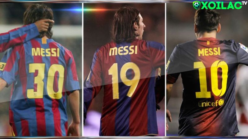 Messi mặc áo số mấy tại FC Barcelona?