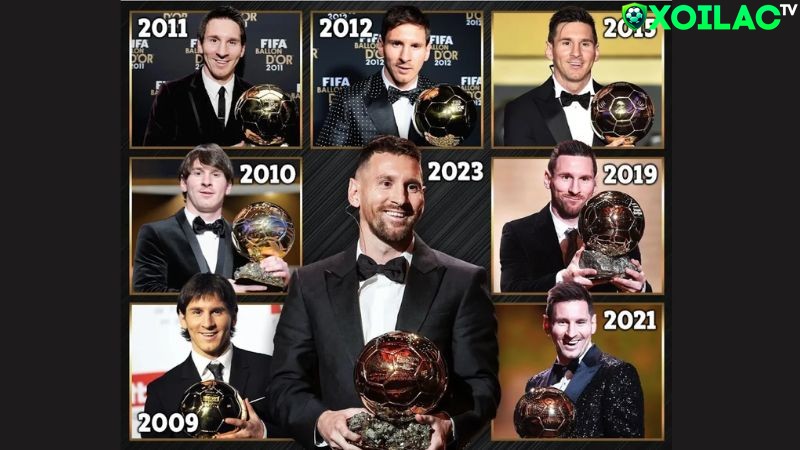 Messi nhận quả bóng Vàng thứ 8 đã tạo nên một kỷ lục mới cho bóng đá Messi nhận quả bóng Vàng thứ 8 đã tạo nên một kỷ lục mới cho bóng đá